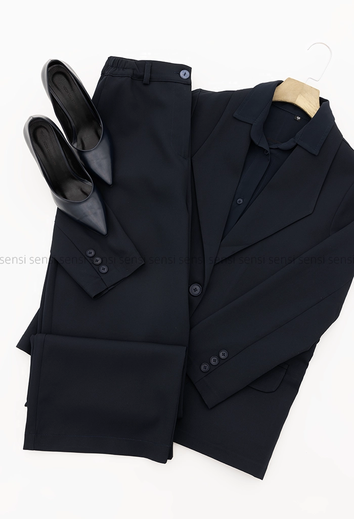 ست 3تیکه کت شلوار شومیز بزایاق کد1005379